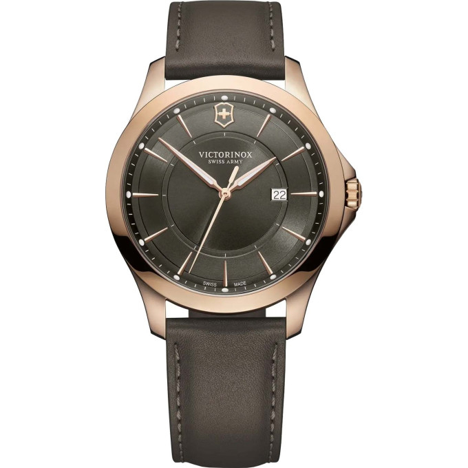 Victorinox Alliance 241908 — кварцевые часы с кожаным ремешком